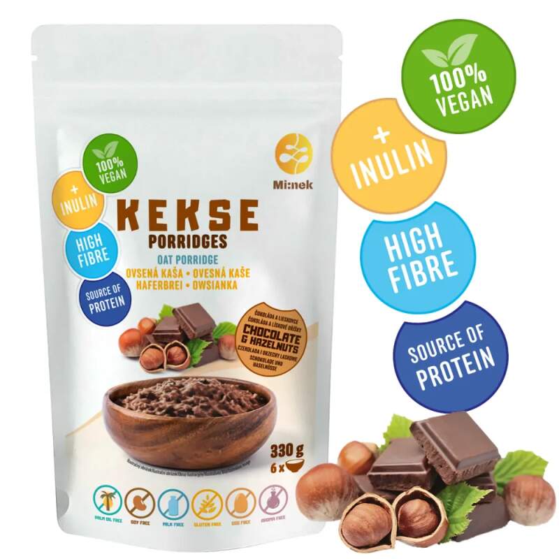 KEKSE Oat porridge Chocolate + Hazelnuts 330g