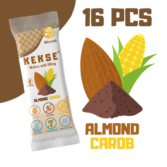 KEKSE ALMOND-CAROB (Wafers with filling) 16 pcs