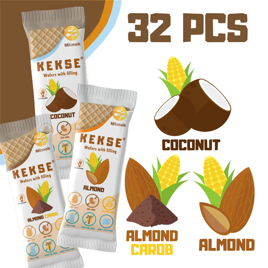 KEKSE MIX of wafers 32 pcs