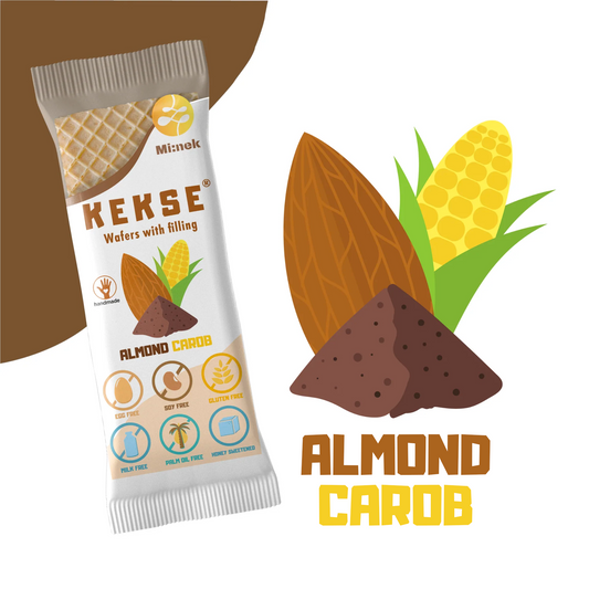 KEKSE ALMOND-CAROB (Wafers with filling)