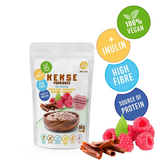 KEKSE Oat porridge Chocolate + Raspberry 55g