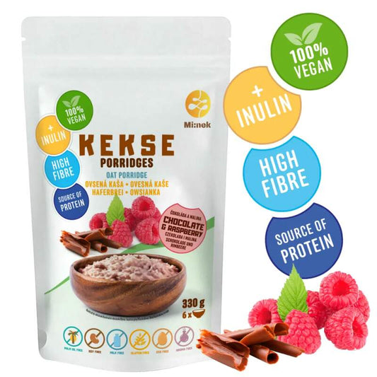 KEKSE Oat porridge Chocolate + Raspberry 330g